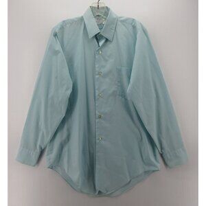 VINTAGE Brent Sanforized Shirt Large Button Up 60s Japan Made Dacron *
